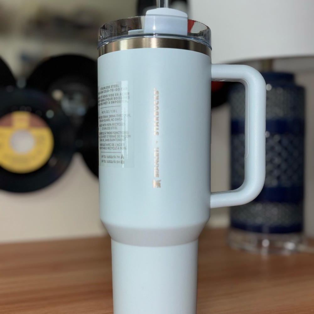 Starbucks x Stanley Baby Blue Tumbler with Clear Lid